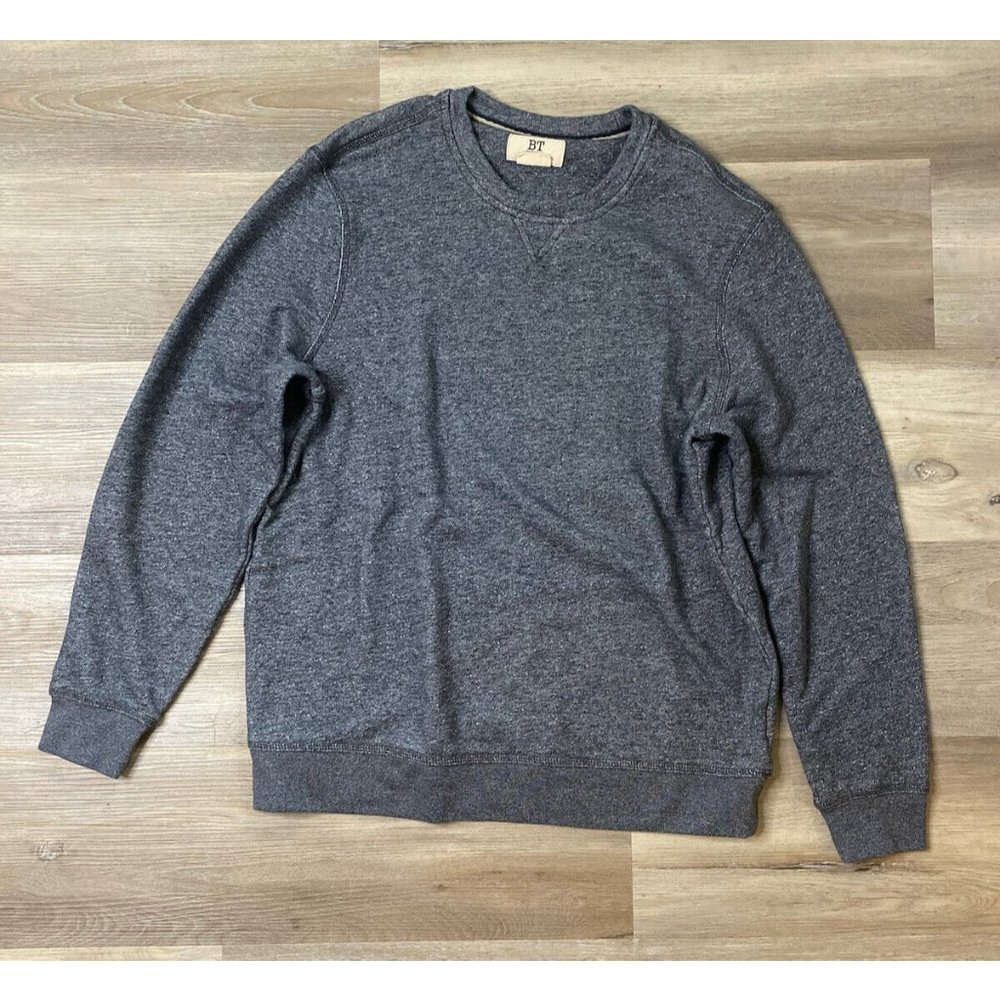 BT Supply Gray Long Sleeve Round Neck Shirt Casual Top Mens Size XLarge XL